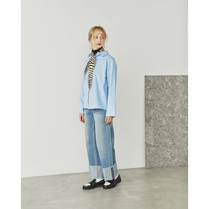 【26AW】エマ フランシス Emma Francis キルト ローファー （ブラック x ホワイト スムース）｜詳細画像