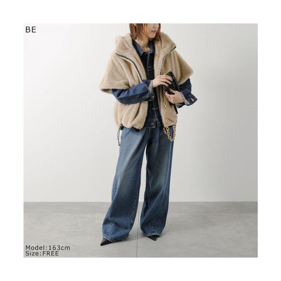 エイミー ロウ Eimee Law Eimee Law ベストコート 84389L ミンクファー