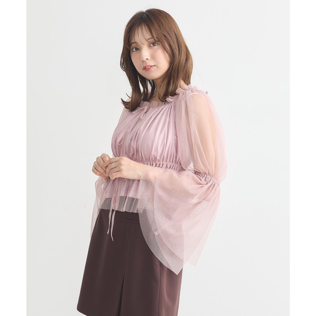 一部、通常販売開始》Rose Corsage Frill Blouse | Belle Charme(ベル