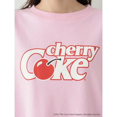 アースミュージックアンドエコロジー earth music&ecology 別注 Cherry Coke「R」スウェット （ライトピンク）｜詳細画像