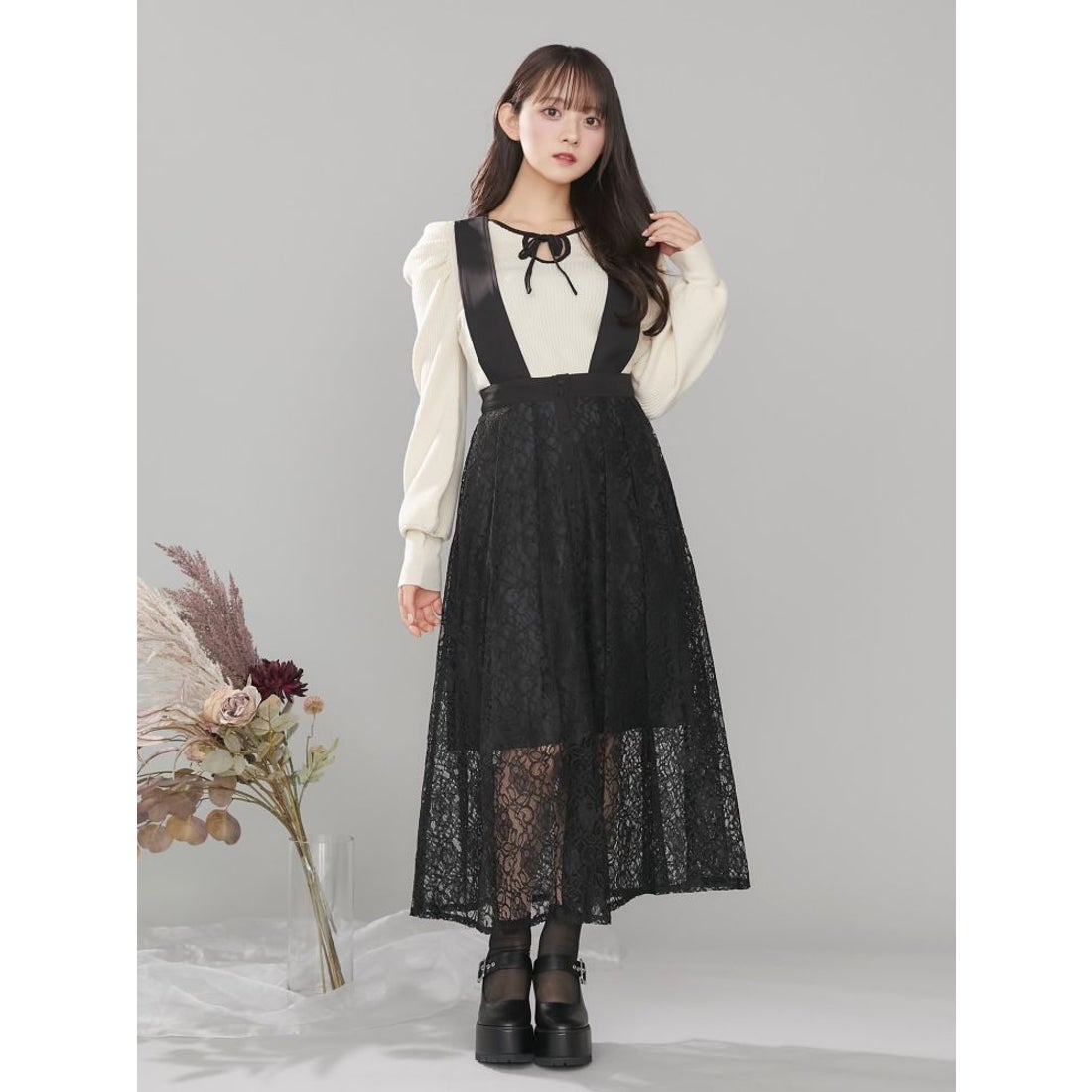 イートミー EATME EATME リボンニットTOP（アイボリー） （アイボリー
