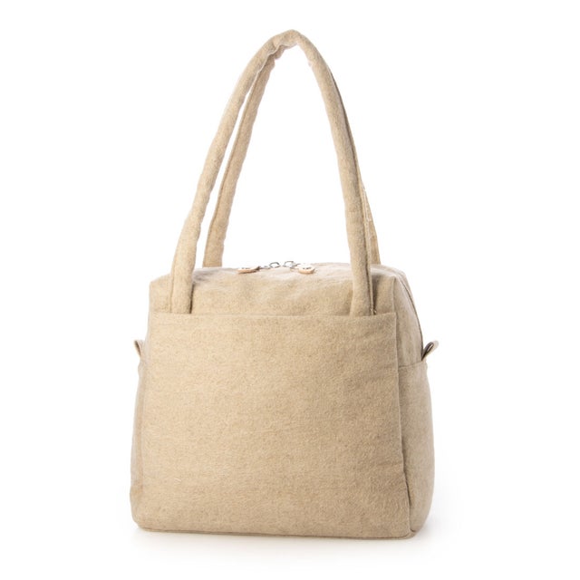 E8219 BRUSHED LINEN MINI BOSTON （ナチュラル）