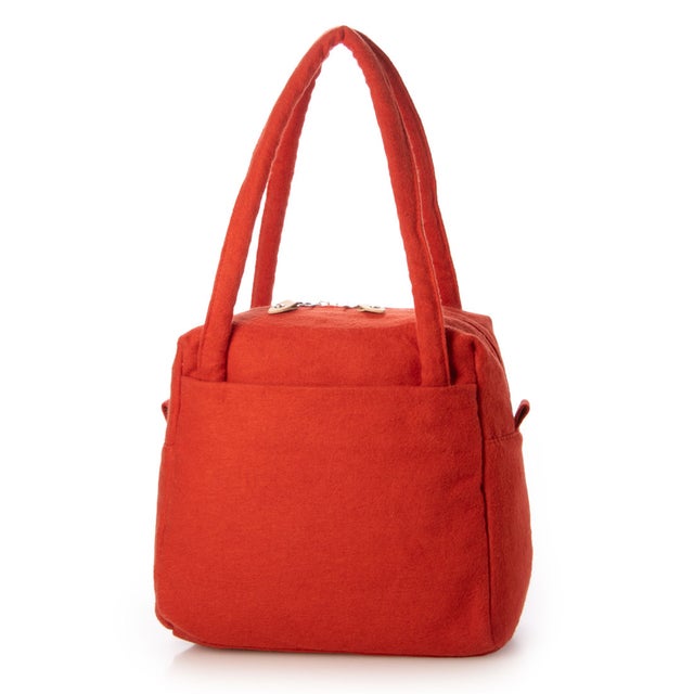 E8219 BRUSHED LINEN MINI BOSTON （レッド）
