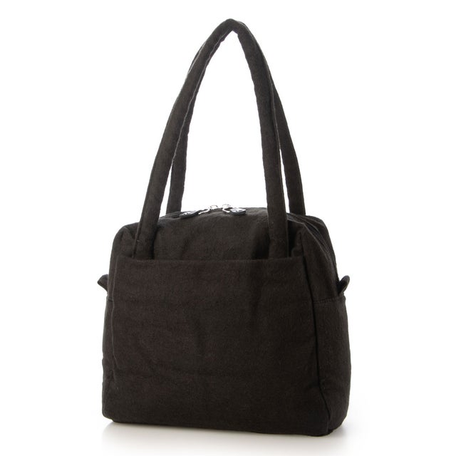 E8219 BRUSHED LINEN MINI BOSTON （ブラック）