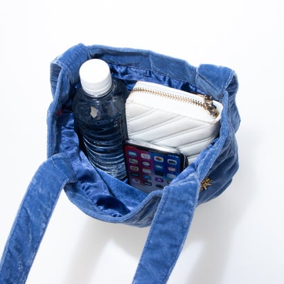 E8255 VELVET BEADED TOTE （ブルー）｜詳細画像