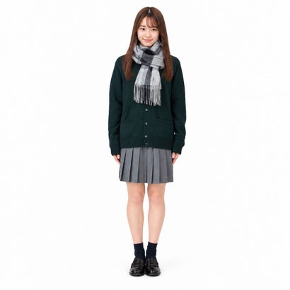 マフラー チェック レディース かわいい 学生 ブランド 秋冬 秋 冬 可愛い 高校生 中学生 高校 女子 女子高生 ラムウール フリンジ チェックマフラー 6209617/5209617 （イエロー系）｜詳細画像
