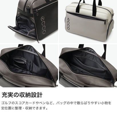 日本正規品 ボストンバッグ メンズ レディース 大容量 旅行 ゴルフバッグ ゴルフボストン ブランド 大きめ シューズ収納 シューズケース スポーツ ジム シンプル 2WAY A4 ECB004 （ライトグレー）｜詳細画像