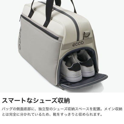 日本正規品 ボストンバッグ メンズ レディース 大容量 旅行 ゴルフバッグ ゴルフボストン ブランド 大きめ シューズ収納 シューズケース スポーツ ジム シンプル 2WAY A4 ECB004 （ブラック）｜詳細画像