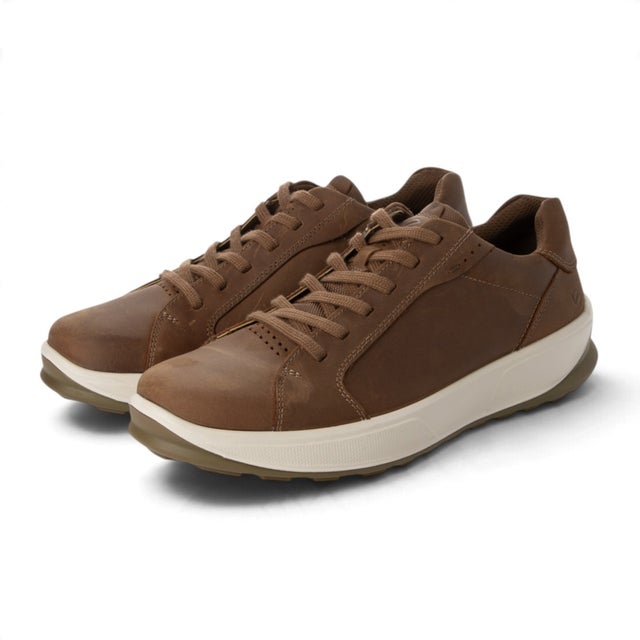 大人カジュアル BYWAY 2.0 メンズ 本革 レースアップスニーカー （CAMEL）