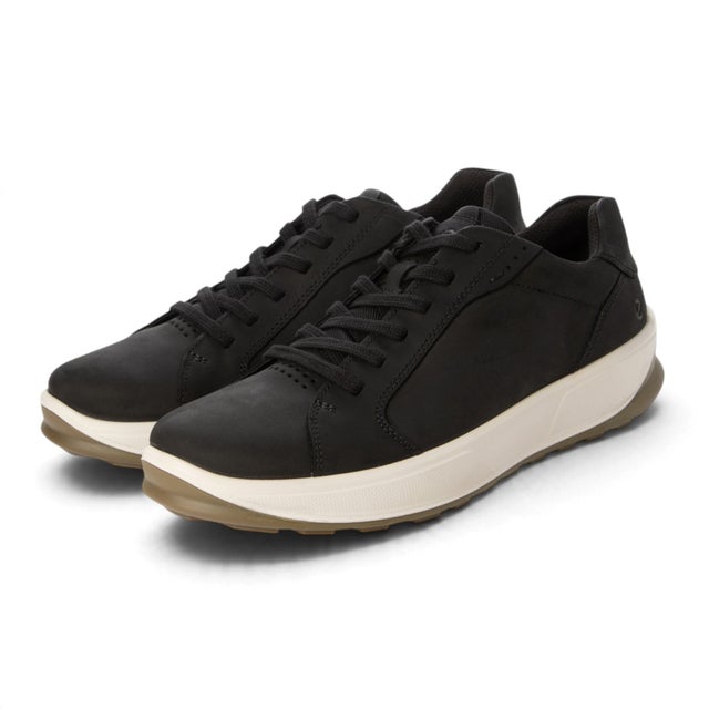 大人カジュアル BYWAY 2.0 メンズ 本革 レースアップスニーカー （BLACK）