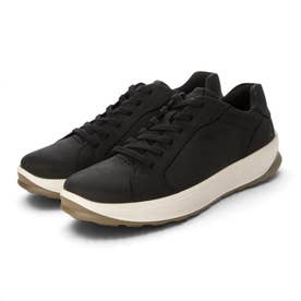大人カジュアル BYWAY 2.0 メンズ 本革 レースアップスニーカー （BLACK）