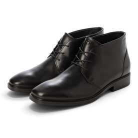 通勤 フォーマル METROPOLE MILAN メンズ 本革 チャッカブーツ 防水 （BLACK）
