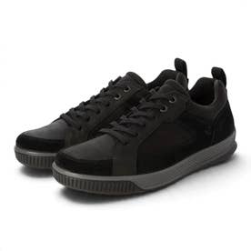 アウトドア  BYPATH TRED メンズ 本革 レースアップスニーカー 防水 （BLACK/BLACK/BLACK）