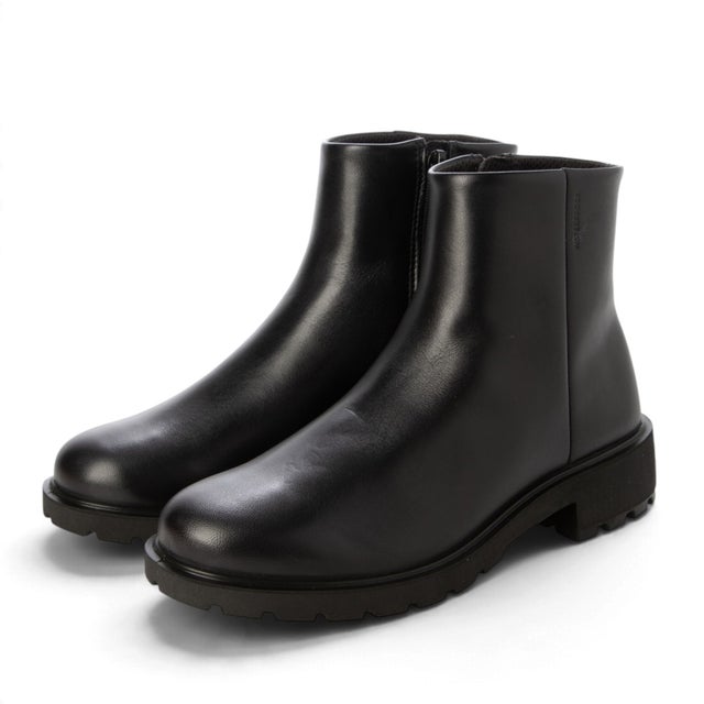 コーデ格上げ 防水 METROPOLE VIENNA W レディース 本革 アンクルブーツ ショートブーツ （BLACK）