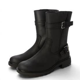コーデ格上げ 旬見え METROPOLE VIENNA W レディース 本革 ミドル丈ブーツ （BLACK）