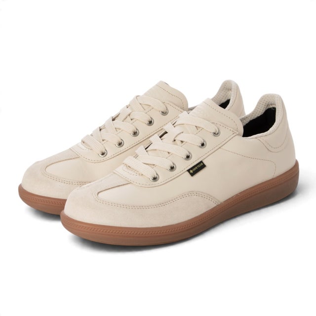 デイリーに活躍 レザー SOFT 11 W レディース 本革 GORE-TEX 防水 レトロスニーカー （LIMESTONE/LIMESTONE/BRIGHT WHITE）