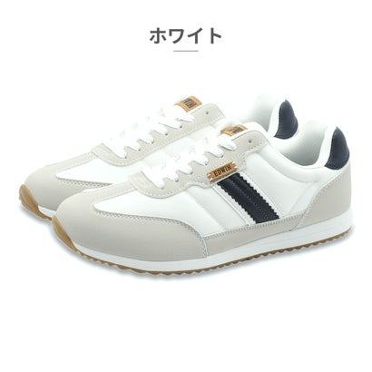スニーカー メンズ EDW-7088 エドウィン 立って履ける （ホワイト）｜詳細画像