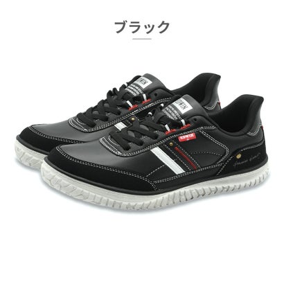 スニーカー メンズ EDW-7235 エドウィン 立って履ける （ブラック）｜詳細画像