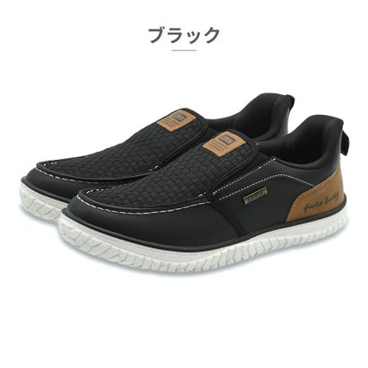 スニーカー メンズ EDW-7237 エドウィン スリッポン 立って履ける （ブラック）｜詳細画像