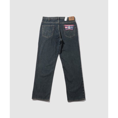 [大きいサイズ] インターナショナルベーシック 404 デニムパンツ ジーンズ ゆったりストレート キングサイズ （中濃色ブルー）｜詳細画像