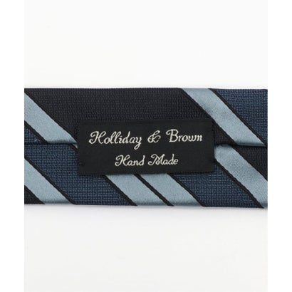 エディフィス EDIFICE Holliday & Brown(ホリデー & ブラウン） Regimental Stripe Tie （ネイビー）｜詳細画像
