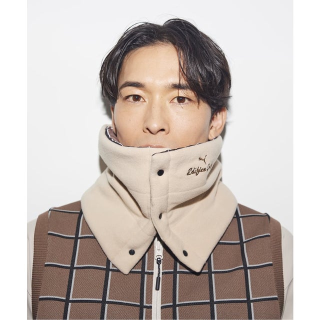 《予約》PUMA x GOLF リバーシブルネックウォーマー （ブラウン）