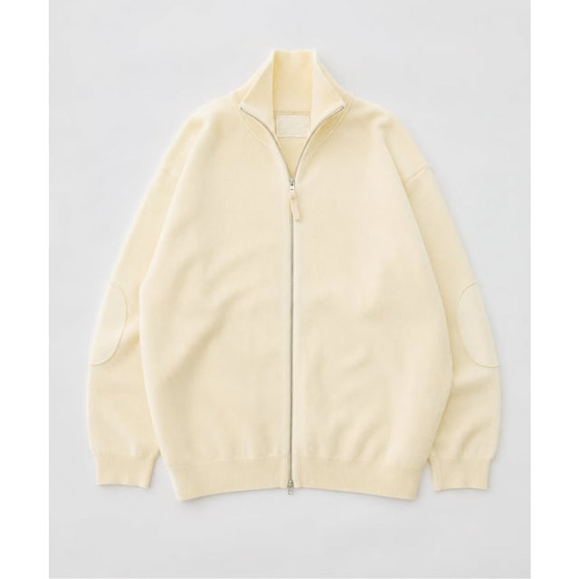 《by PIPPIOLINO》エルボーパッチ ドライバーズニット（ナチュラル）