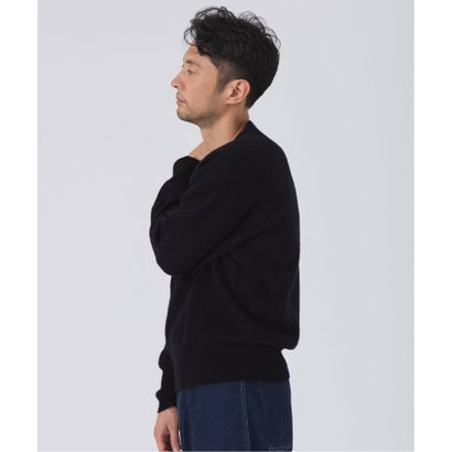 ETS.MATERIAUX(マテリオ) フレンチ アーミー Vネック ニット（レッド）｜詳細画像