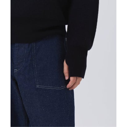 ETS.MATERIAUX(マテリオ) フレンチ アーミー Vネック ニット（レッド）｜詳細画像