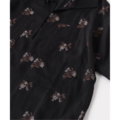 ETS.MATERIAUX(マテリオ) embroidery shirts （ブラック）｜詳細画像