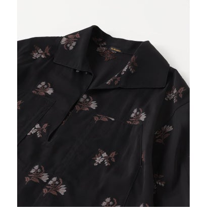 ETS.MATERIAUX(マテリオ) embroidery shirts （ブラック）｜詳細画像
