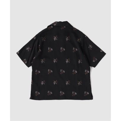 ETS.MATERIAUX(マテリオ) embroidery shirts （ブラック）｜詳細画像