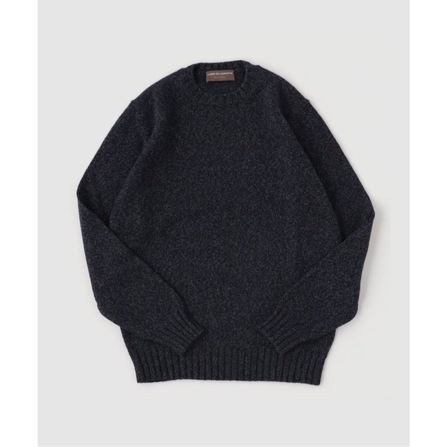 FILIPPO DE LAURENTIIS Melange クルーネック ニット （ネイビー）
