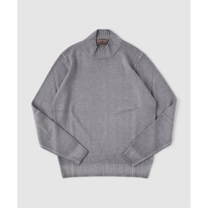 エディフィス EDIFICE FILIPPO DE LAURENTIIS Garment Dye 10gg モックネック ニット （ブラウン）｜詳細画像