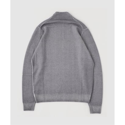 エディフィス EDIFICE FILIPPO DE LAURENTIIS Garment Dye 10gg モックネック ニット （サックスブルー B）｜詳細画像