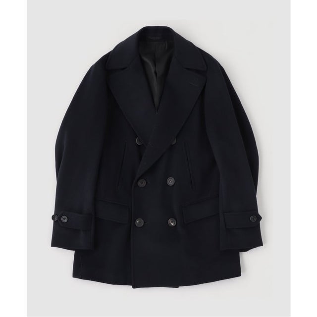 Fumiya Hirano(フミヤヒラノ) Herringbone Pコート （ネイビー）