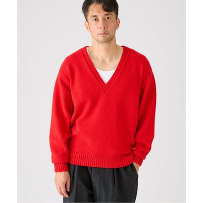 エディフィス EDIFICE 《予約》COTTON/WOOL DEEP Vネック ニット （ブラック）｜詳細画像