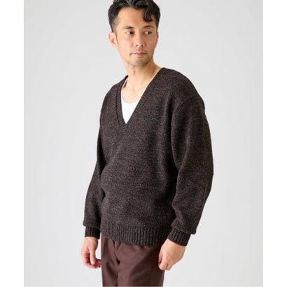 エディフィス EDIFICE 《予約》COTTON/WOOL DEEP Vネック ニット （ブラック）｜詳細画像