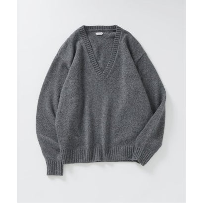 エディフィス EDIFICE 《予約》COTTON/WOOL DEEP Vネック ニット （ブラック）｜詳細画像