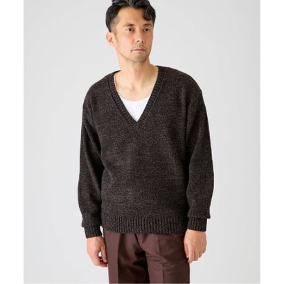 エディフィス EDIFICE 《予約》COTTON/WOOL DEEP Vネック ニット （レッド）｜詳細画像