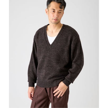 エディフィス EDIFICE 《予約》COTTON/WOOL DEEP Vネック ニット （レッド）｜詳細画像