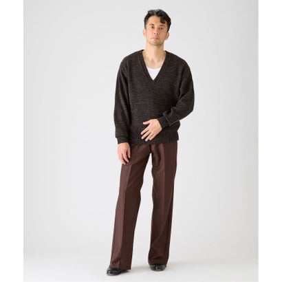 エディフィス EDIFICE 《予約》COTTON/WOOL DEEP Vネック ニット （レッド）｜詳細画像