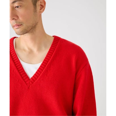 エディフィス EDIFICE 《予約》COTTON/WOOL DEEP Vネック ニット （ナチュラル）｜詳細画像