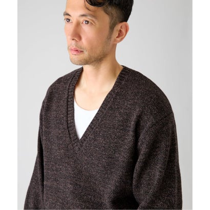 エディフィス EDIFICE 《予約》COTTON/WOOL DEEP Vネック ニット （グレー）｜詳細画像