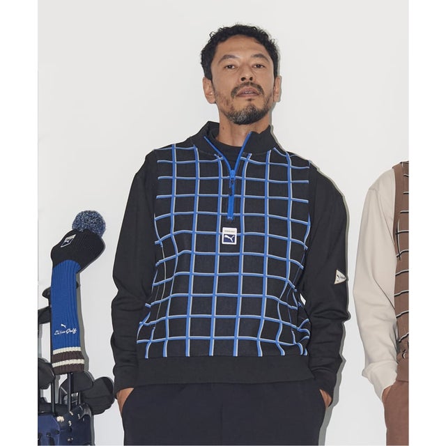 《予約》PUMA x GOLF ニットベスト （ブラック）