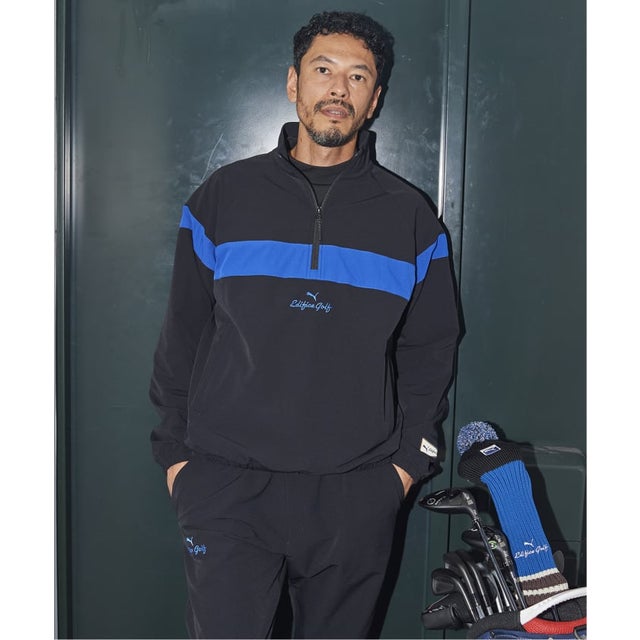 《予約》PUMA x GOLF WOVEN ジップブルゾン （ブラック）