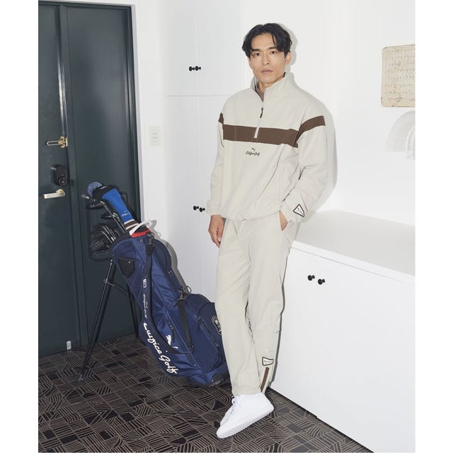 《予約》PUMA x GOLF WOVEN ジップブルゾン （ベージュ）
