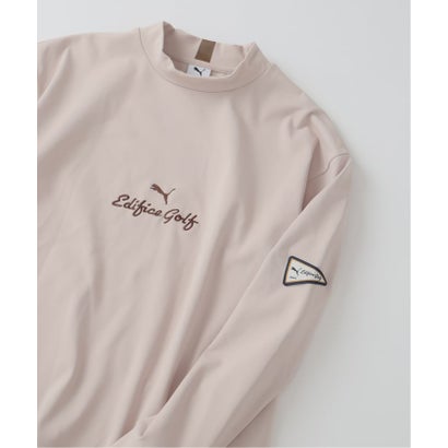 《予約》PUMA x EDIFICE GOLFモックネックロングスリーブTシャツ （ベージュ）｜詳細画像