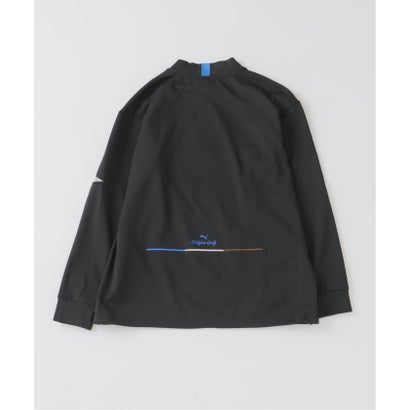《予約》PUMA x EDIFICE GOLFモックネックロングスリーブTシャツ （ブラック）｜詳細画像