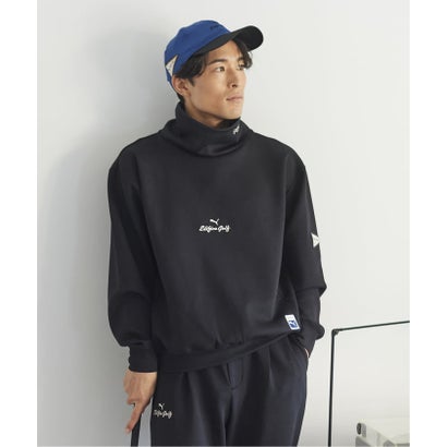 《予約》PUMA x EDIFICE GOLFモックネックロングスリーブTシャツ （ブラック）｜詳細画像